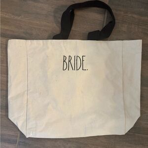 Rae Dunn Cream Bride Tote Bag